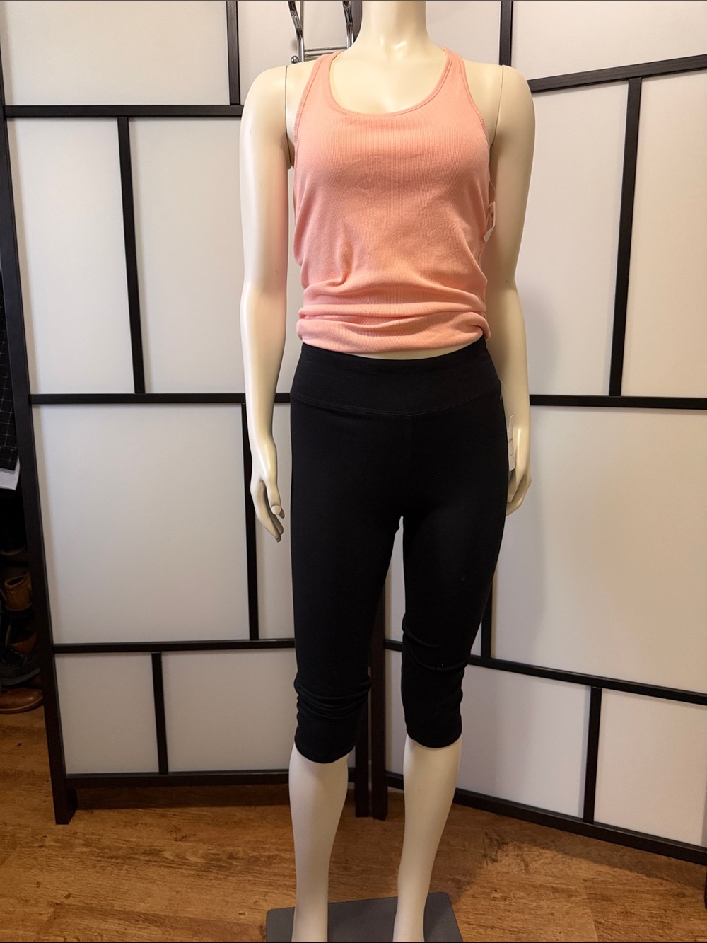 Women’s Jockey Black Capri Leggings Stretch Jersey Size Medium